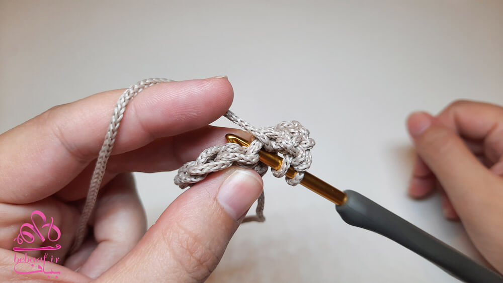 آموزش افزایش پایه در قلاب بافی - increase stitch in crochet